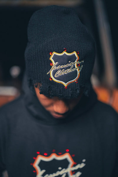 Rhinestone Distressed Hat